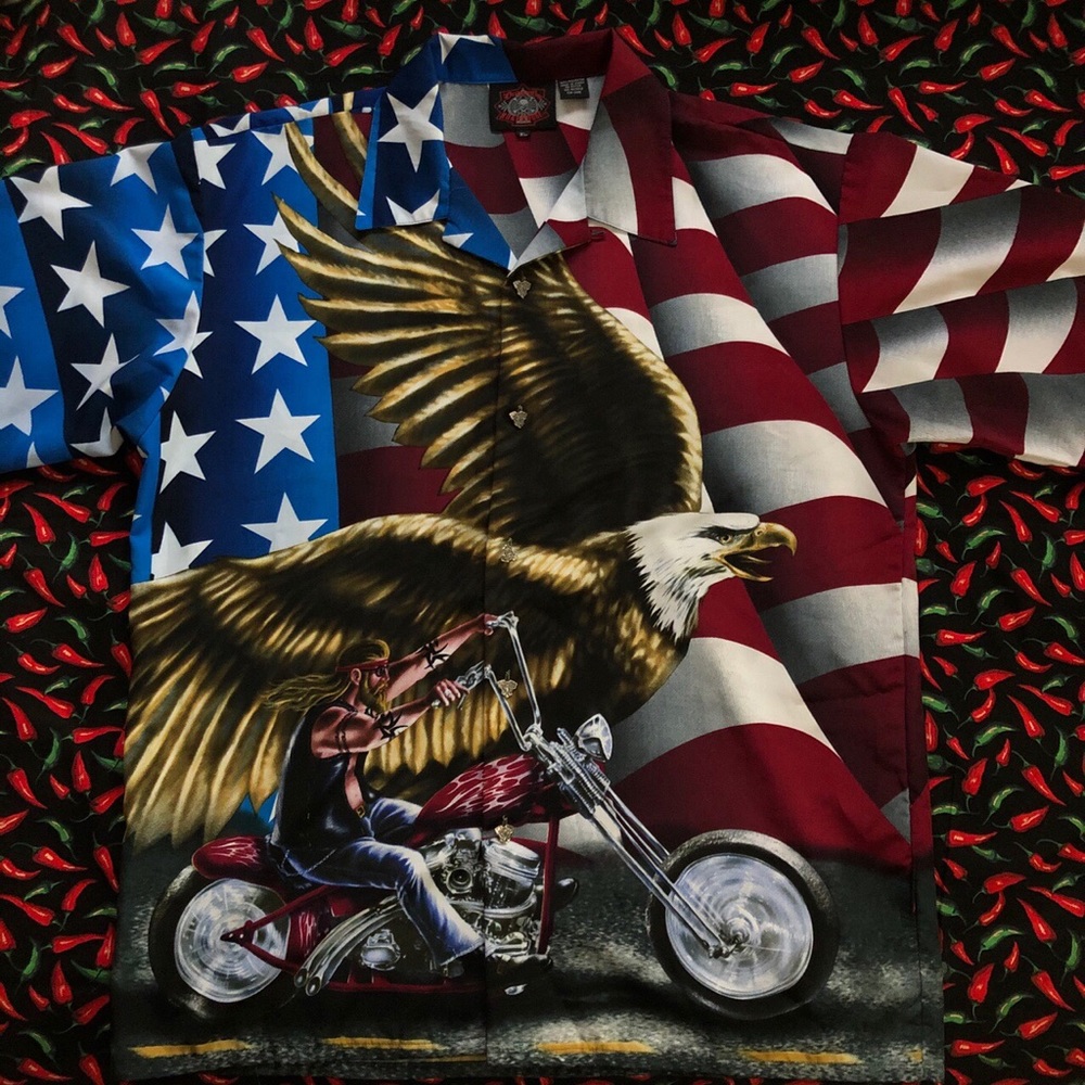 American Flag Button Up - image 1